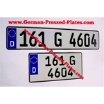 D German Square & Oblong Plate Pressed