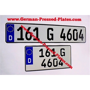 D German Square & Oblong Plate Pressed