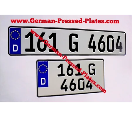 D German Square & Oblong Plate Pressed
