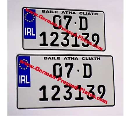 2 of IRL German Square Plates Pressed 2 sizes