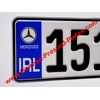 German Pressed Plates x2 with Flag Logo Choice