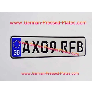 German Pressed Plate Small 340x90mm