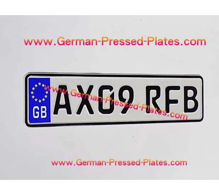 German Pressed Plate Small 340x90mm