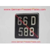 Pressed Motorcycle Plate with Size and Colour Choice