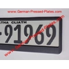 Carbon Look Show German Pressed Plates x2, with Frames if Required