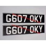 Vintage White Pressed Plates Oblong X 2 Pair