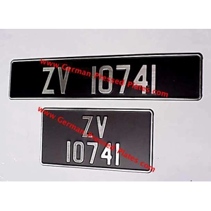 Brushed Chrome Vintage Pressed Plate 70 & 54mm