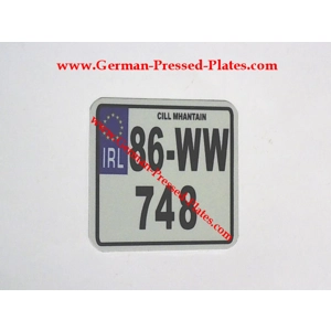 Motorcycle IRL Euro Flat Metal Plate Size Choice