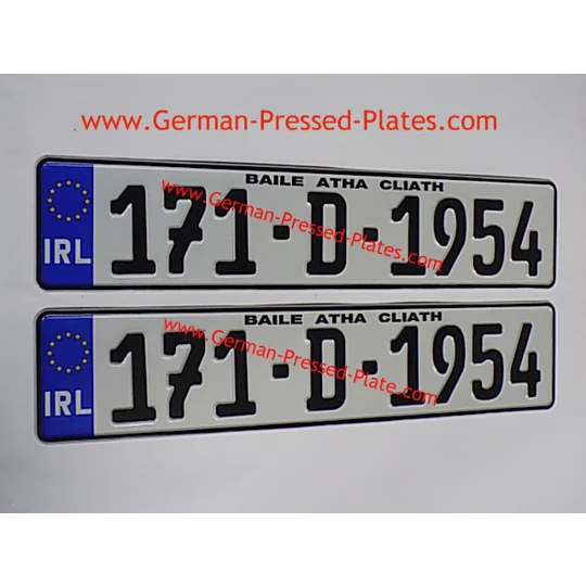 Continental 7 IRL German Pressed Plates White x2