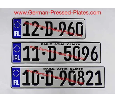 1 of Small Front German FE Pressed Plate with Size Choice