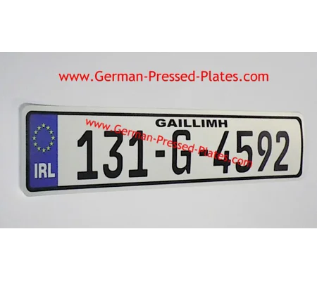German FE Font Sticker Number Plate