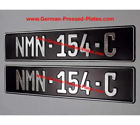 German Brushed Chrome Vintage Pressed Plate x1-Oblong or 300 x 150mm