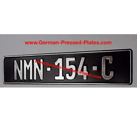German Brushed Chrome Vintage Pressed Plate x1-Oblong or 280 x 200mm