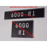 German Small No's Vintage Pressed Plate W5