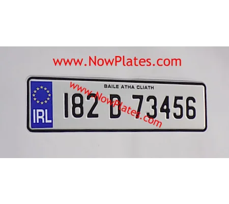 Number Plate 340x90mm with Small No's Pressed x 1