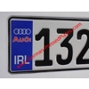 German Pressed Plates x2 with Flag Logo Choice