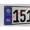 German Pressed Plates x2 with Flag Logo Choice