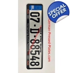 IRL German Pressed Plates x 2 + AUDI VORSPRUNG Frames x2