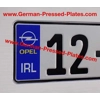 German Pressed Plates x2 with Flag Logo Choice