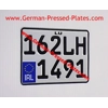 Square German Pressed Number Plate 200mm X 150mm