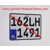 Square German Pressed Number Plate 200mm X 150mm