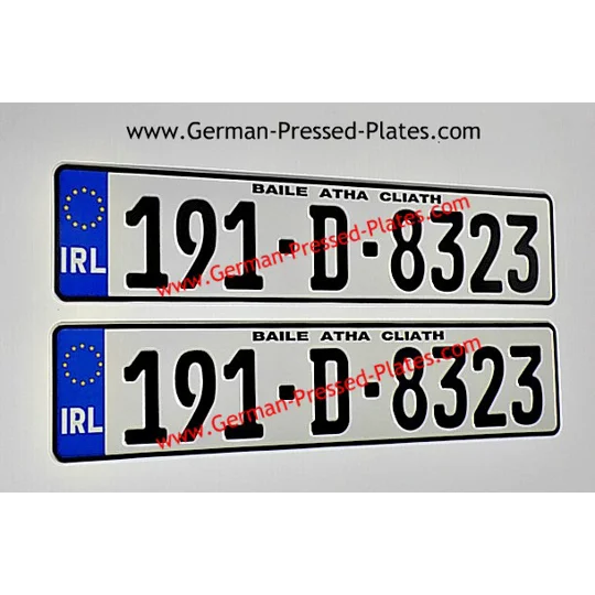 IRL German Pressed Plates x2, with Accessories Choices if Required