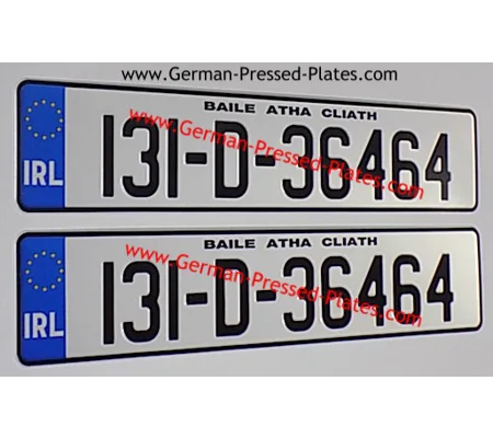 NCT Standard IRL Euro Pressed Plates x 2 Pair