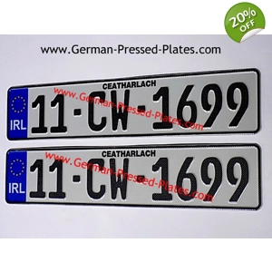 IRL German Pressed Plates x2, with Accessories Choices if Required 4BLU4