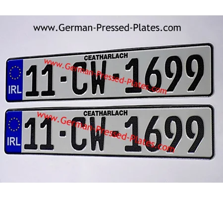 IRL German Pressed Plates x2, with Accessories Choices if Required 4BLU4