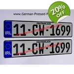 IRL German Pressed Plates x2, with Accessories Choices if Required 4RE4