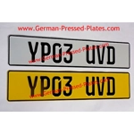 PLAIN German Pressed Plates x2