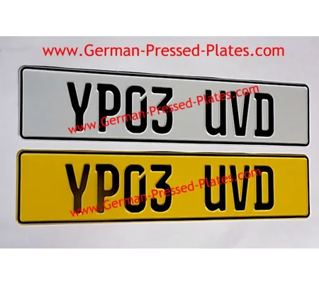 PLAIN German Pressed Plates x2