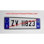 Italian Small Front Plate with Province Choice x1