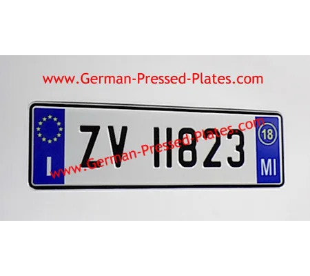Italian Small Front Plate with Province Choice x1