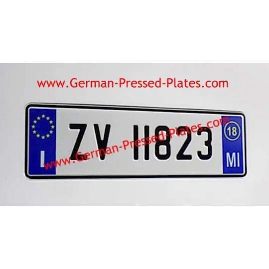 Italian Small Front Plate with Province Choice x1