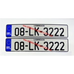 NCT Standard IRL Euro Pressed Plates x 2 Pair with 8 x Sticky Pads