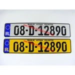 IRL German Pressed Plates 1 White & 1Yellow