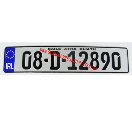 IRL German Pressed Plate White x 1