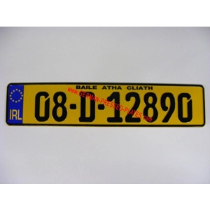 German Pressed Plate Yellow x 1
