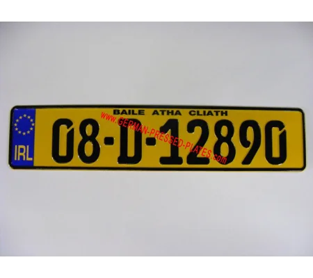 German Pressed Plate Yellow x 1