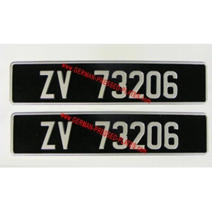 Vintage Pressed Plates Oblong X 2 Pair 70mm