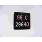 Motorcycle Black and Silver Pressed with Size Choice Small Nos