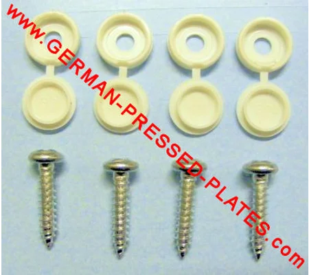 Accessories for Number Plates Sticky Pads & Screws and Caps