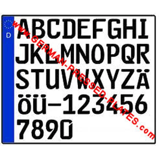 IRL German Pressed Plates x2, with Accessories Choices if Required