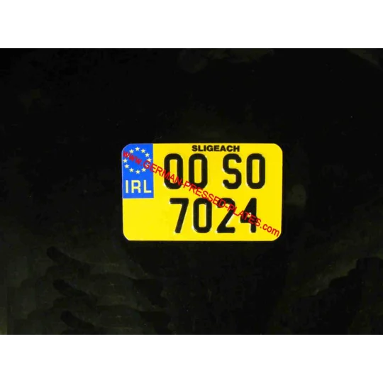 Euro Motorcycle Pressed Plate with Choices