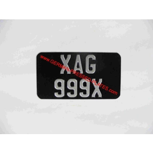 Motorcycle Plate 7X4ins & 4X7ins with Choices