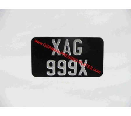 Motorcycle Plate 7X4ins & 4X7ins with Choices