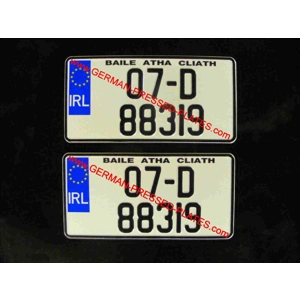 JAP JDM Pressed IRL Number Plates x 2 Pair