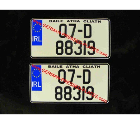 JAP JDM Pressed IRL Number Plates x 2 Pair