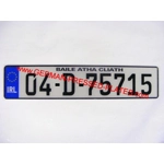 German IRL Euro Acrylic / Plastic Plate for Oblong and Square